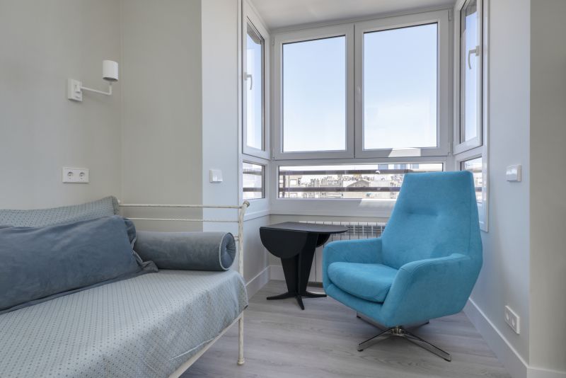 Modern bay window installation